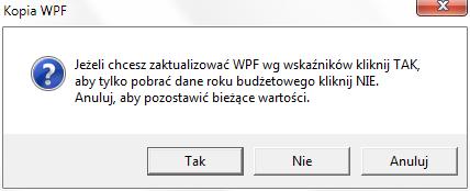 5.2. Procedura dokonywania zmian w prognozie finansowej Przed przystąpieniem do zmian w wieloletniej prognozie finansowej należy utworzyd uchwałę zmieniającą WPF (procedura opisana na początku