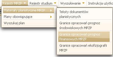 5.3 Granice opracowań prognoz środowiskowych MPZP Użytkownik z poziomu