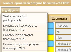 Po kliknięciu na niego pojawia się okno, w którym widoczne są statystyki dla poszczególnych pól.