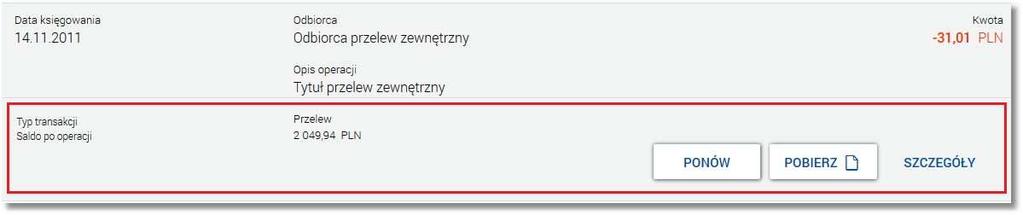 Szybkie usunięcie wszystkich wprowadzonych na formularzu kryteriów wyszukiwania umożliwia przycisk [WYCZYŚĆ], który pojawia się w momencie określenia pierwszego filtra: Po określeniu kryteriów