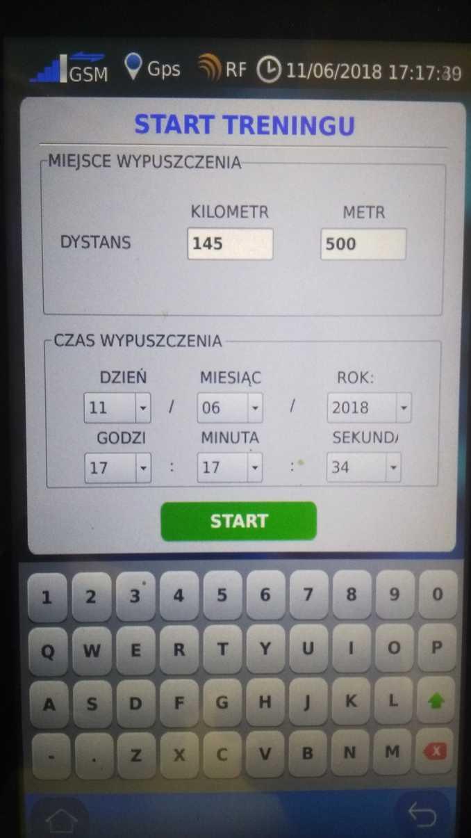Jeśli chcesz naprawdę wymierzonego treningu, to znaczy, że TOPigeon oblicza prędkość lotu gołębi, konieczne jest podanie odległości, na którą gołębie wchodzisz na te pola.
