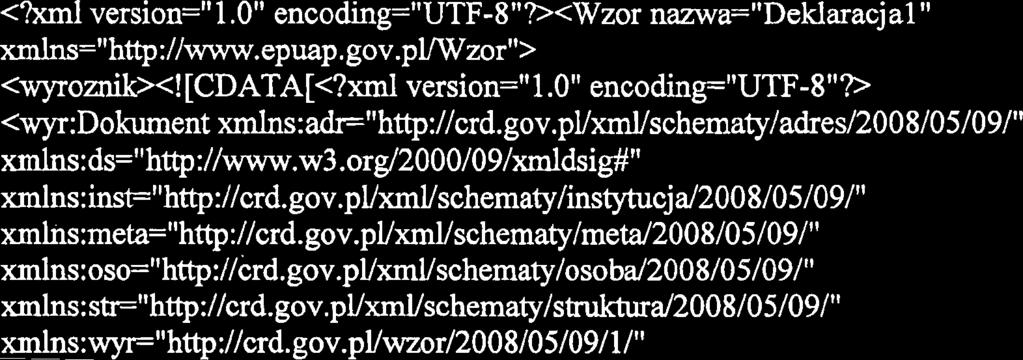 t="http://crd.gov.puxmyschematy/instytucjd2008/05/09/" mlns:meta="http://crd.gov.puxmuschema~/me~2008/05/09/~' mlns:oso="http://crd.gov.pl/xml/schematy/osoba/2008/05/09/" xmlns:str="http://crd.gov.puxml/schematy/s~d2008/05/09/" xmlns:wyr=" http://crd.