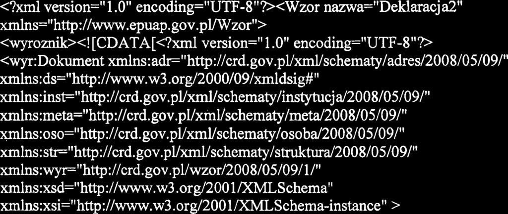 do Uchwaly Nr 231/XXII/2016 Rady Miejskiej w Scrocku z dnia 27 czerwca 2016 r. <?xml version=" 1.0" encoding="utf-8 "?><Wzor nazwa="deklaracj a2" xmlns="http://www.epuap.gov.pvwzor"> <wyroznik><!
