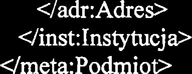 W SEROCKU</inst:NazwaInstytucj i> <adr:adres> <adr:miej scowosc>serock</adr:miejscowosc> <a&: Wojewodztwo>MAZOWIECKIE</adr: Wojewodztwo> <adr:kraj>legiono WSKI</adr:Kraj> <adr:budynek>2 1 </a&