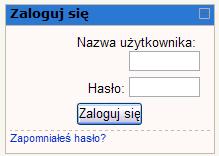 I. Uwagi techniczne dotyczące korzystania z kursów na platformie Moodle Każdy użytkownik platformy Moodle, musi posiadać założone konto poczty elektronicznej (e-mail), poprzez które będzie odbierał