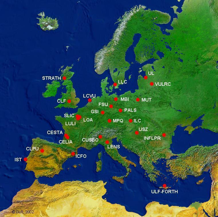 Laserlab Europe LASERLAB-EUROPE members LASERLAB-EUROPE National resources: 26 laser infrastructures from 16 countries