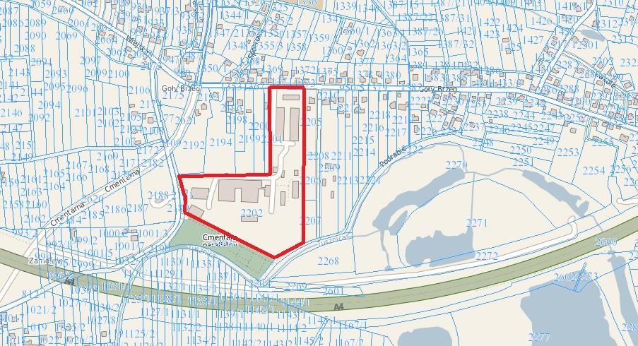 e-mapa Rysunek 15 Podobszar rewitalizacji w obrębie sołectwa Kłaj
