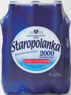 NAWET 500zł OSHEE 1,1 l 3,63/l 3 99 Woda STAROPOLANKA 0,33 l 4,21/l 1 39 6 -pak SUPEROFERTA 0,4 l 7,48/l Woda 6 x 0,7 l 2,07/l 8 69 6-pak 0,25 l