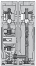 System zabudowy kotłowni do 2300 kw Grupy pompowe typ FL-MK DN 40-65 920/1000 (DN 65) 7 ca. 495 Grupy pompowe FL-MK z mieszaczem Rozstaw osi 250 mm, komplet uszczelniony i sprawdzony ciśnieniowo.