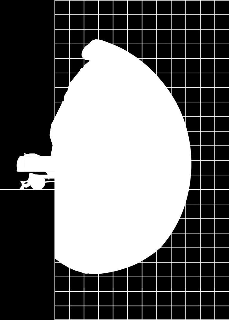 Zasięg roboczy wysięgnika przestawnego: ramię główne 1,95 m (C21.41) i wysięgnik 3,41 m (C21.