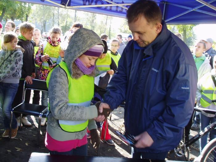 Nagrodę główną - rower - wylosował również uczeń naszej szkoły - Patryk Szyller.