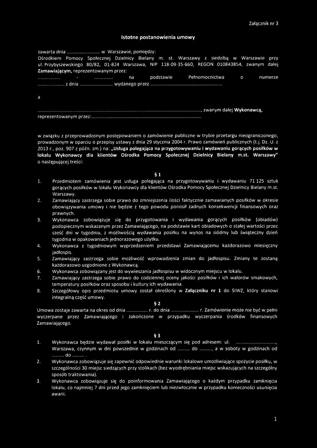 Prawo zamówień publicznych (t.j. Dz. U. z 2013 r., poz. 907 z późn. zm.
