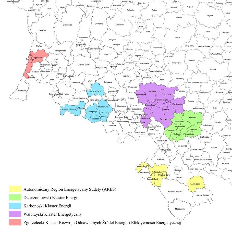 Organizacje Turystyczne, stowarzyszenia, związki gmin Źródło: opracowanie własne. Rysunek 17.