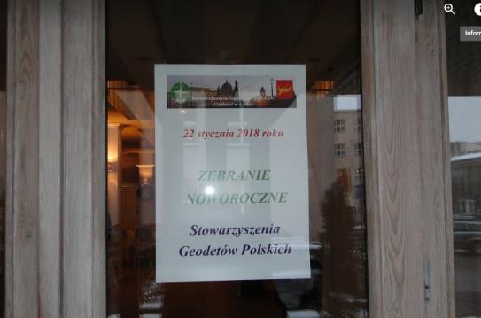 spotkań, wykładów i prezentacji, imprez integrujących środowisko geodezyjne, oraz o współudziale i udziale w wydarzeniach związanych z naszym zawodem i Stowarzyszeniem (obecnie całość sprawozdania
