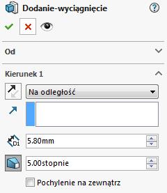Krok 6: Zapisz plik nazywając go Podstawa. Tworzenie otworów Krok 1: W standardowych widokach ustal widok na górny (ctrl 5).