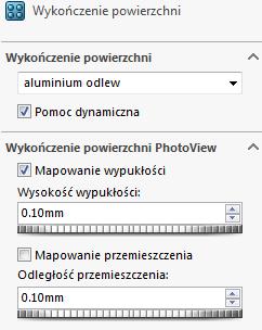 Kliknij na kolorową kulę po prawej i wybierz Metal> Aluminium>Aluminum Odlew.
