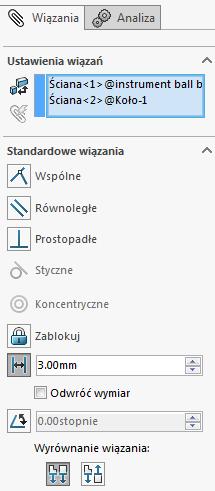 Kliknij Liniowy szyk komponentów>lustro komponentów