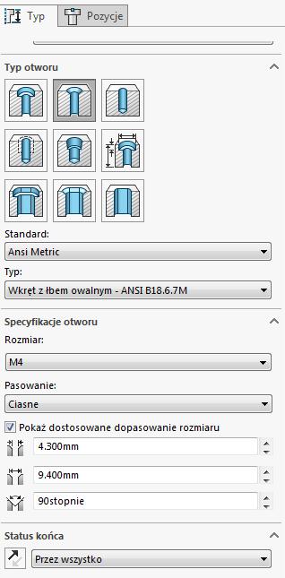Zmiana wyglądu części Krok 1: Zaznacz deskę i rozwiń panel wyświetlania.