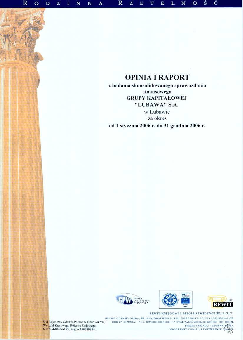 0. 80-382 GDAÑSK-OUWA, UL. BENIOWSKIEGO 5, TEL. (58) 558-+7-20.