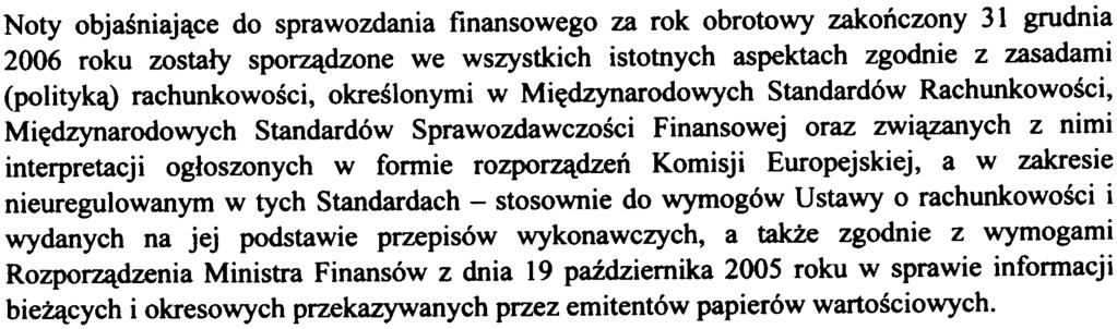 badania "Skonsolidowanego zestawienia zmian w kapitale w³asnym" stwierdza siê zmianê kapita³ów w³asnych - wzrost o kwotê 26.717.914,64 z³.
