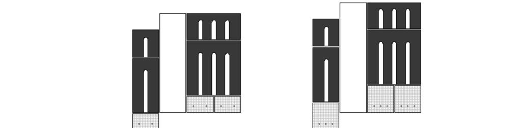- Nadproże stalowe typu NS-2 Dla ścian o grubości 25 cm zaprojektowano nadproże stalowe wykonane z dwóch dwuteowników typu HE100A długości 157 cm dla przesklepienia otworu o szerokości 117 cm,