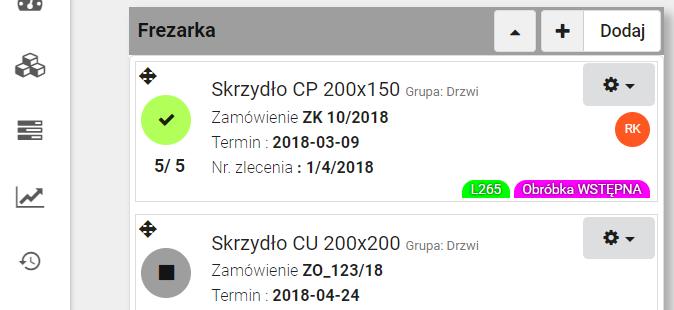6.2. Zamówienia i planowanie pracy Czy zamiast maszyn mogę używać nazw operacji np. pakowanie? Tak, jak najbardziej możesz.