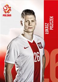 Lewandowski, Milik, Piszczek, Szczęsny przyklejania A5 Drużyna strzały przyklejania A5