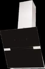 Czarne szkło Okap meblowy OME 6115 I 1379,- Sterowanie suwakowe 3