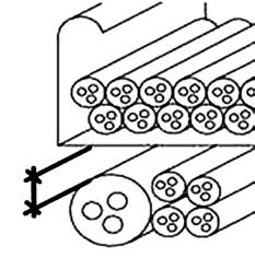 3 Wymagane odległości Kable / wiązki kablowe / trasy kablowe z owinięciem PYRO-SAFE DG-CR 1,5 w ścianach [mm] Kable / wiązki kablowe / trasy kablowe z owinięciem PYRO-SAFE DG-CR 1,5 w stropach [mm]