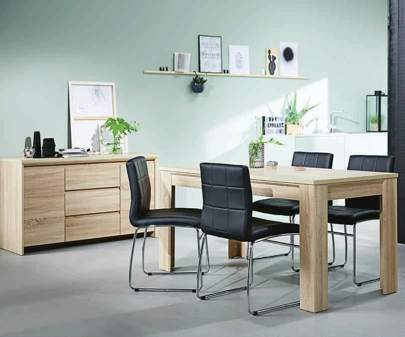 - HALLUND LUB HAMMEL Stół S80 x D160 x W78 cm w melaminie dębowej.