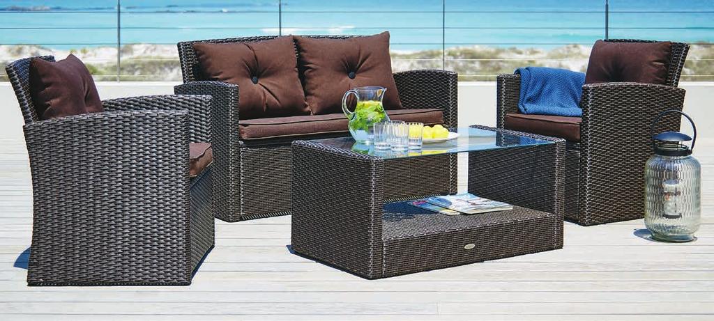 - MELLBY LUB GUDHJEM Stół S87 x D148 x W73 cm z aluminium, stali i hartowanego szkła.