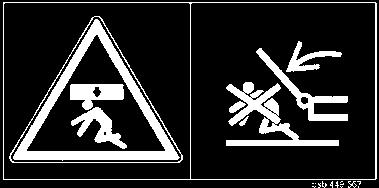 PULPIT "DIRECT CONTROL" Przestawienie z pozycji roboczej na transportowπ WskazÛwka dotyczπca bezpieczeòstwa!