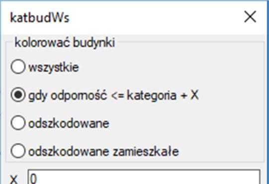 342 R. Mielimąka, P. Sikora Rys. 8. Automatyczna identyfikacja obiektów dla których przekroczona została kategoria odporności na szkody górnicze (źródło własne) Fig. 8. Automated identification of objects for which the category of resistance to mining damage has been exceeded (own source) 5.