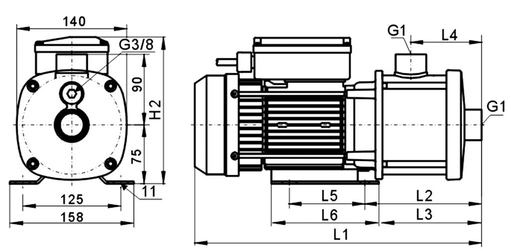 XHC 2 Wymiary Single Three Phase Phase L1 L2 L3 L4 L5 L6 H2 XHC 2-2 187 174 318 131 113 72 96 136 XHC 2-3 187 174 318 131 113 72 96 136 XHC 2-4 187 174 365 149 131 9 96 136 XHC 2-5 187 174 383 167