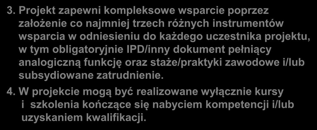 Kryteria specyficzne dostępu 3.