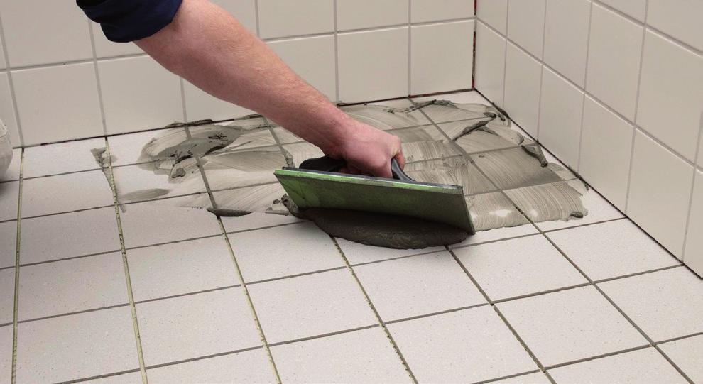 Fugowanie Fuga do płytek ceramicznych Alfix CeraFill 5 colour może być stosowana w przypadku płytek o wysokiej nasiąkliwości.