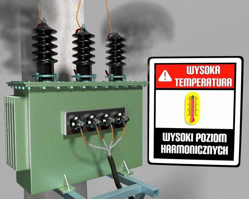 4. Skrócona żywotność silników W silnikach odkształcone napięcie może spowodować nadmierne drgania oraz - analogicznie jak w