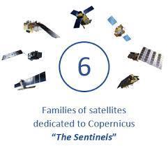 Źródła danych Programu Copernicus komponent satelitarny Konstelacja satelitów Sentinel Sentinel 1 dane radarowe Sentinel 2 dane optyczne Sentinel 3 monitorowanie temperatury lądów i oceanów Sentinel