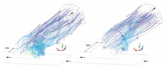 9 przedstawione w odstępach dwusekundowych Fig. 25. Isosurface for 0.9 velocity measuring every two-second simulation na kolejnych rysunkach. Rys.