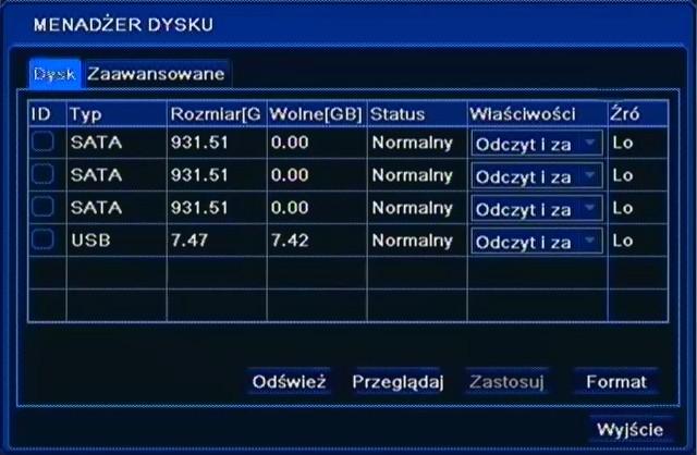 Jeśli pole Reakcja zostało zaznaczone wówczas zostanie załączony również przekaźnik. Przycisk Wyczyść spowoduje wykasowanie zaznaczenia i wyłączenie alarmu w rejestratorze. 5.4.
