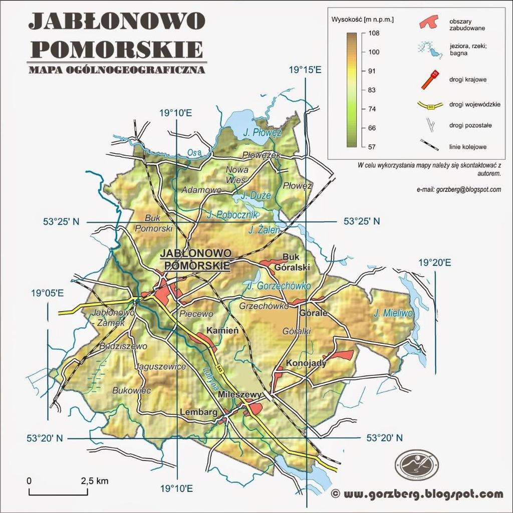 Rysunek 5. Mapa Gminy Jabłonowo Pomorskie (źródło: http:// http://gorzberg.blogspot.com//). 10.2.