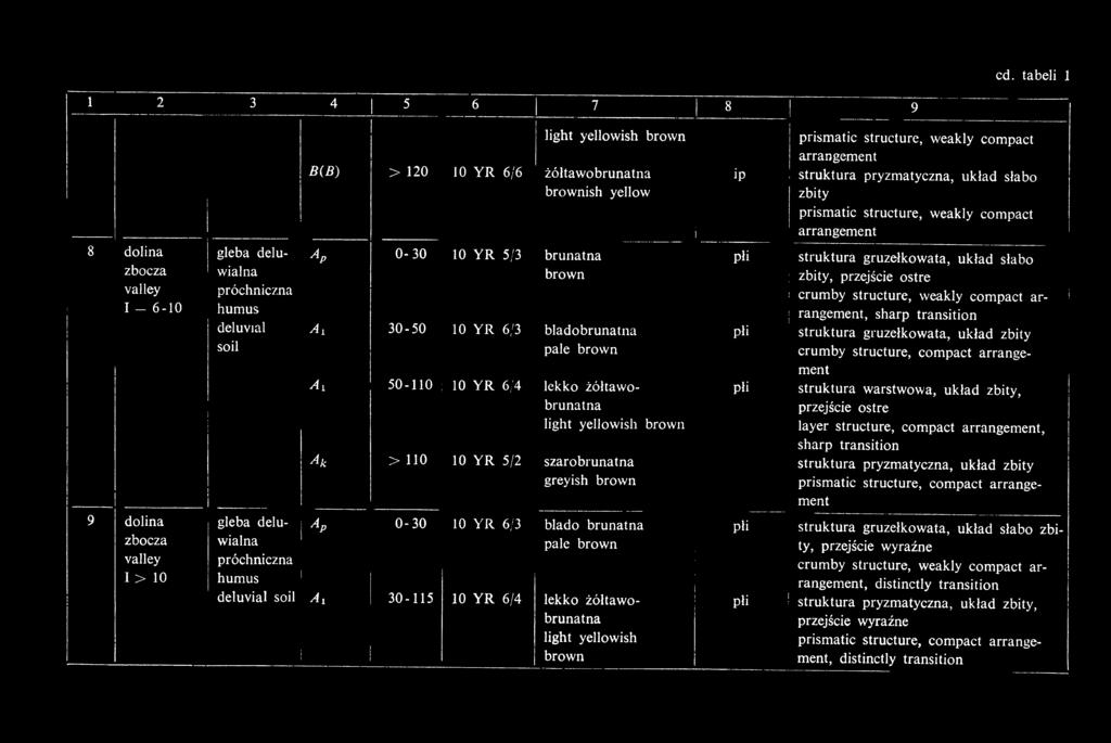 płi struktura gruzełkowata, układ słabo zbocza wialna brown!
