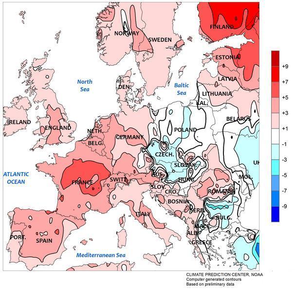 Strona 3 z 7 Obecność pokrywy śnieżnej w Europie według