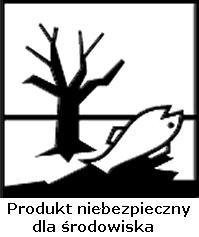 (R51/53) Powtarzające się narażenie może powodować wysuszanie lub pękanie skóry. (R66) Pary mogą wywoływać uczucie senności i zawroty głowy.