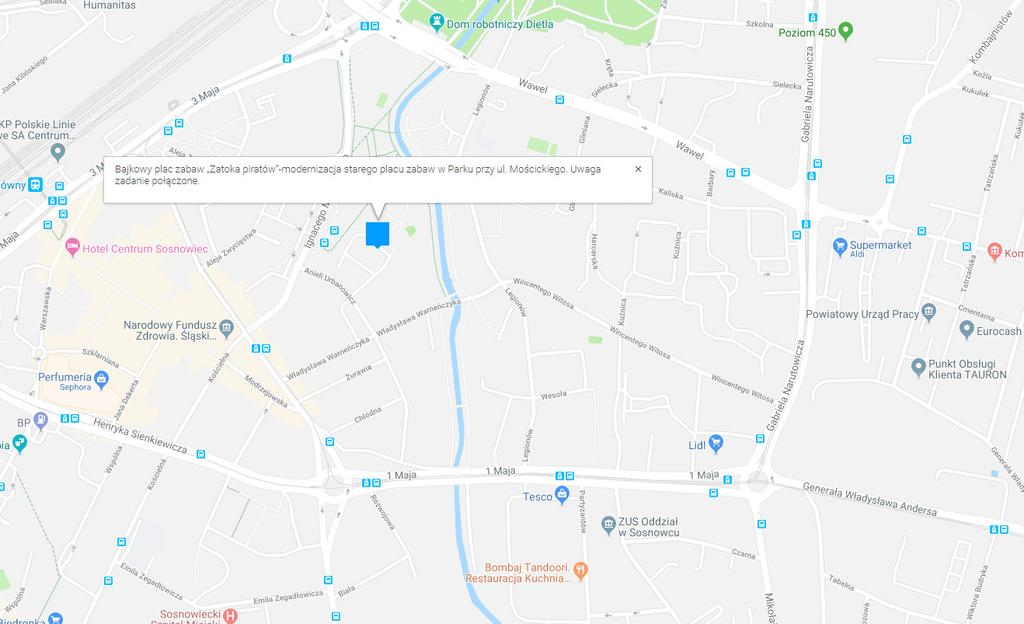 Bajkowy plac zabaw Zatoka piratów -modernizacja
