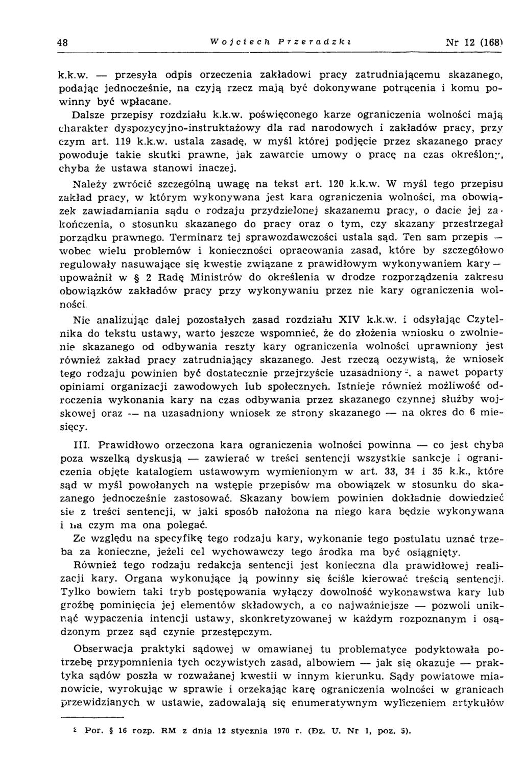 48 Wojciech Przeradzki Nr 12 (168^ k.k.w.