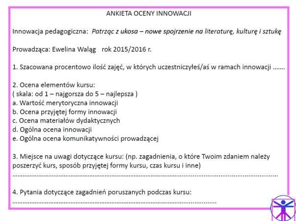 oświatowych w Powiecie