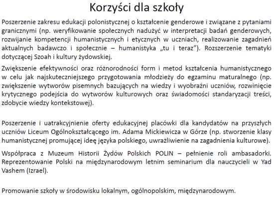 Informacja o stanie