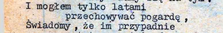 nie kroczy w milc Czesław