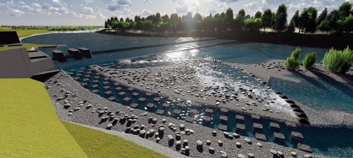 troć i certa. Wśród zarekomendowanych do wykonania urządzeń hydrotechnicznych znalazły się również, rozwiązania bliskie naturze naśladujące warunki, jakie panują w naturalnej rzece.